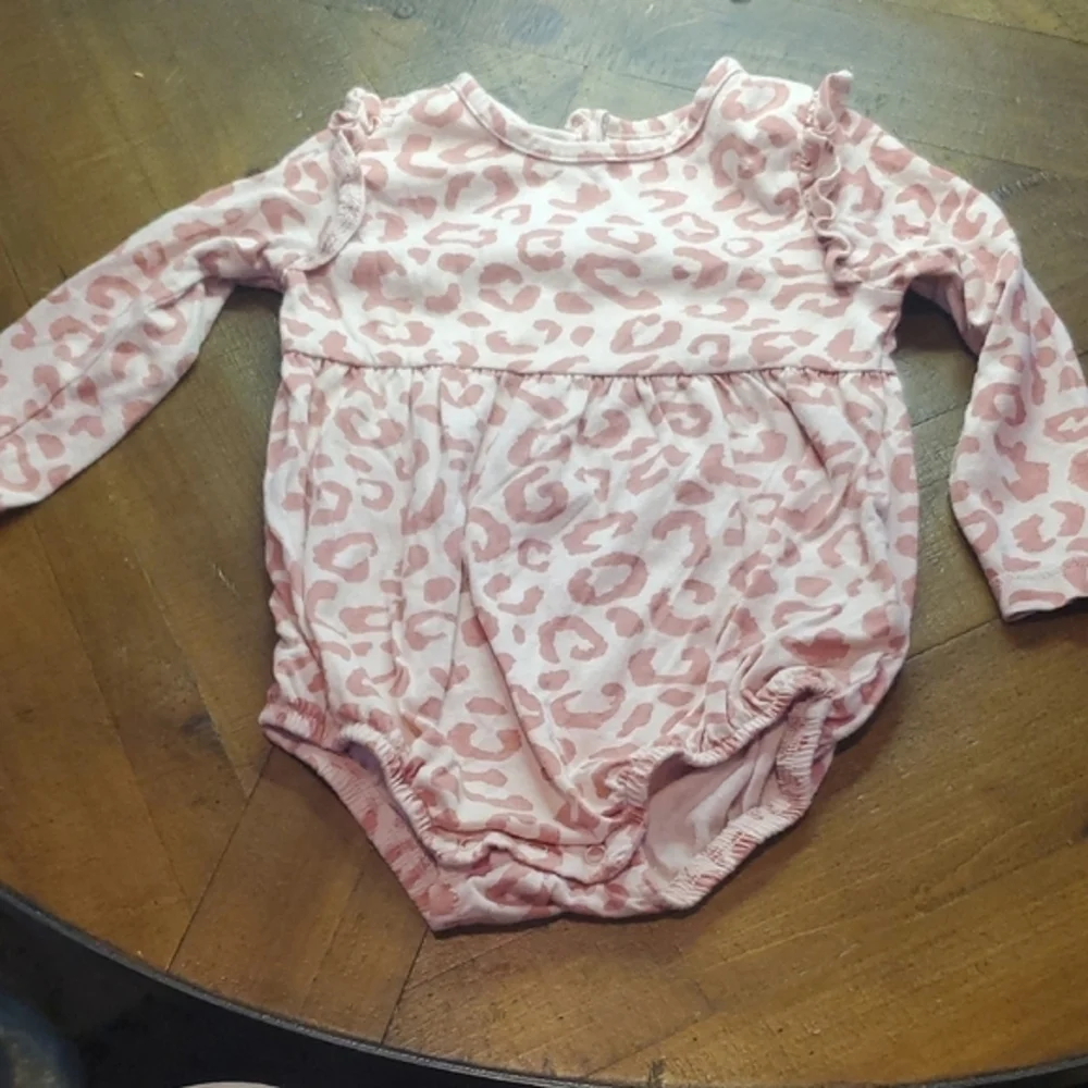 Old Navy Pink Leopard Print Bodysuit